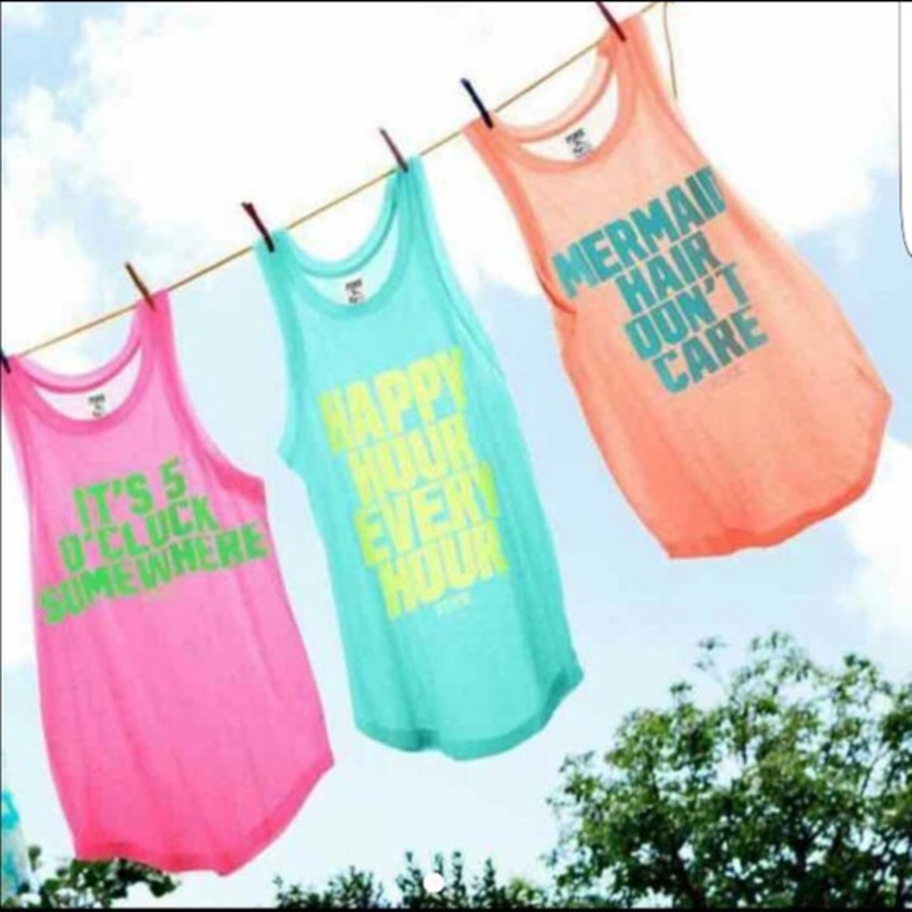 VS PINK It’s 5 o’clock Somewhere tank top XS
